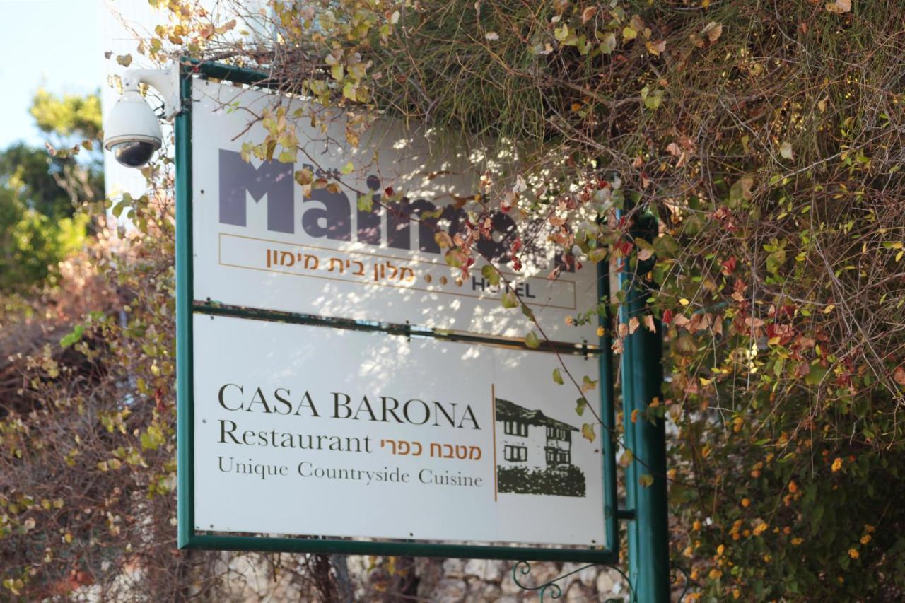 Hotel Beit Maimon Zikhron Ya'akov Buitenkant foto